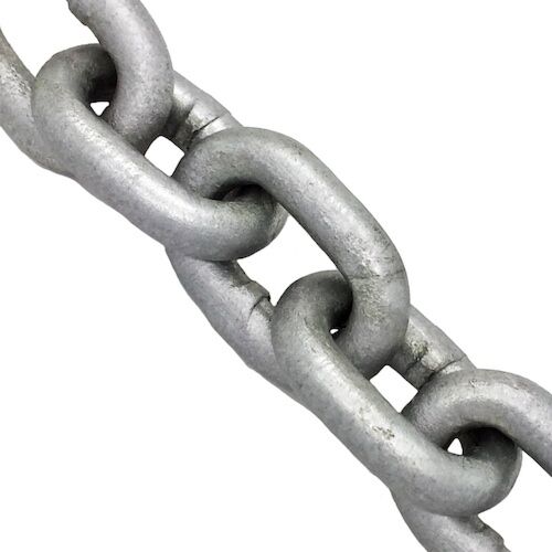 from 1m round steel chain short link galvanised 5mm