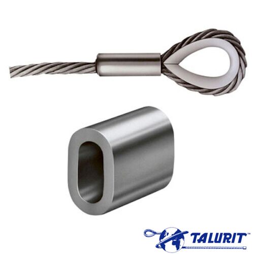 Wire Rope Aluminium Ferrules 1mm 2mm 3mm 4mm 5mm 6mm 8mm Galvanised Wire Rope 
