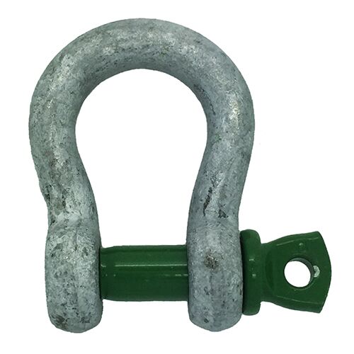 9.5 Ton Galvanised Bow Shackle With Square Head 