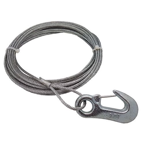 Boat 6mm Wire Rope Hand Winch Cable 15mtrs With Winch Hook Trailer Winch 